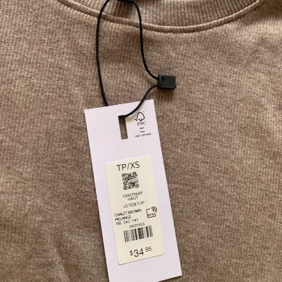 Tedi ribbed longsleeve crew neck t-shirt - Picture 5 of 5